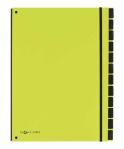 TRIEUR TREND 12 COMP VERT ANIS FERMETURE ELASTIQUE PAGNA SIGNATAIRE 12 COMPARTIMENTS