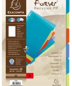 INTERCALAIRE FOREVER 6 POSITIO POLYPRO RECYCLE - EXACOMPTA