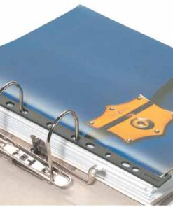 DURABLE 50 RELIEUR REVUES NOIR LANGUETTE PVC PERFORE POUR PORTE REVUE-CATALOGUE/CLASSEUR