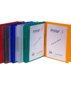 CLASSEUR PANORAMA DOS 25MM BRONYL 315X260MM 2 ANNEAUX 20MM