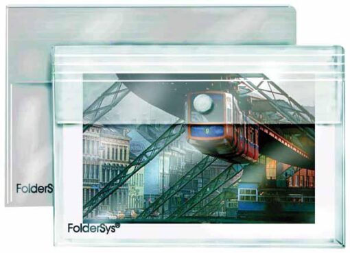 FOLDERSYS ENVELOPPE EXTENSI A4 EXTENSIBLE SOUFFLET TRANSP BLA