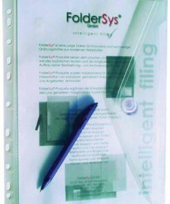 FOLDERSYS PERFOREE A4 VELCRO ENVELOPPE TRANSP BLANC