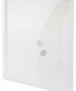 FOLDERS ENV A4 VEL PERFO SOUF SOUFFLET TRANSP BLANC
