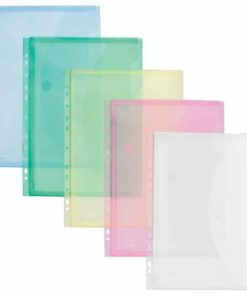 FOLDERSYS ENV SOUFFL VELCR ASS A4 ENVELOPPE VELCRO ASSORTIES COULEURS SOUFFLET