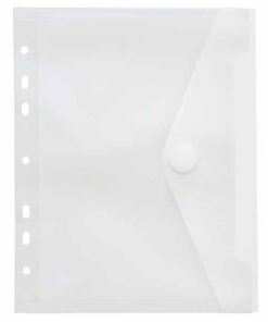 FOLDERSYS A5VELCRO TRANSP PERF ENVELOPPE PERFOREE A5