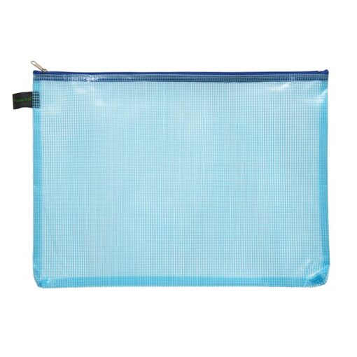 POCHETTE TIRETTE A4 BLEU 272X357MM SANS PVC FOLDERSYS