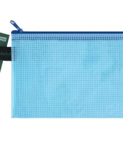 POCHETTE TIRETTE A6 BLEU 128X183MM - SANS PVC FOLDERSYS