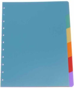 INTERCALAIRE ATOMA A4+ 6P PP COUL ASSORTIES - 6 POSITIONS POLYPROPYLENE DIN A4