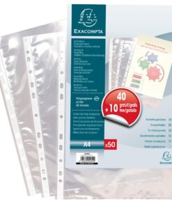 POCHETTES PERFOREES 40+10 EXACOMPTA
