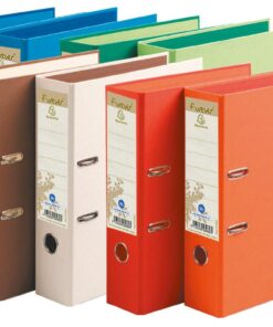 CLASSEUR FOREVER ASS DOS 8CM EXACOMPTA - CLASSEUR LEVIER CARTON RECYCLE - 8 COULEURS