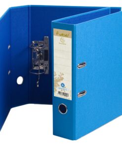 CLASSEUR FOREVER BLEU DOS 8CM EXACOMPTA - LEVIER CARTON RECYCLES - BLEU CLAIR