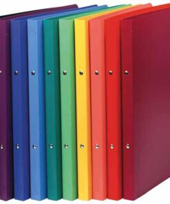 CLASSEUR PP A4 2AN DOS 2CM ASS CLASSEUR 2 ANNEAUX POLYPRO EXACOMPTA 20MM COUL ASSORTIES