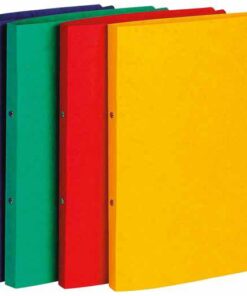 CLASSEUR CART A4 2AN DOS 16MM CLASSEUR 2 ANNEAUX CARTON 5 COULEURS ASSORTIES EXACOMPTA