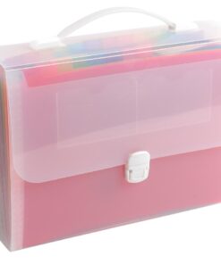 TRIEUR VALISETTE EXACOMPTA 24 COMPARTIMENTS + POIGNEE FORMAT 33X29CM - CRISTAL