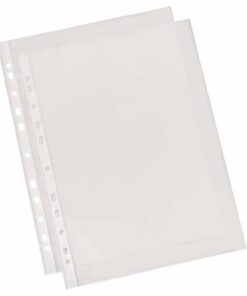 POCHETTE PERFO LISSE SLT P100 60 MICRONS ESSELTE BOITE/100 SUPER LISSE BRILLANTE PRO A4