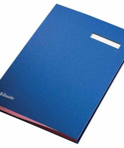 SIGNATAIRE FOLIO 20COMP BLEU ESSELTE 20 COMPARTIMENTS