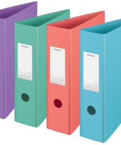 CLASSEUR ESSELTE BREEZE ASS DOS 82MM - CLASSEUR A LEVIER POLYFOAM PP ASSORTIS