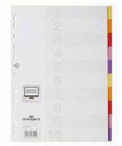 INTERCALAIRE DURABLE PP 10P 10 POSITIONS - POLYPRO