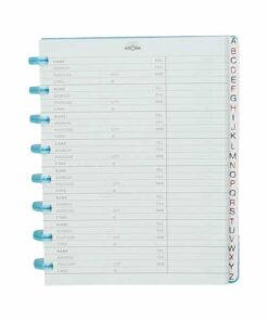 ATOMA REPERTOIRE 10X16CM PP TRANSPARENT TELEPHONE IMPRIME