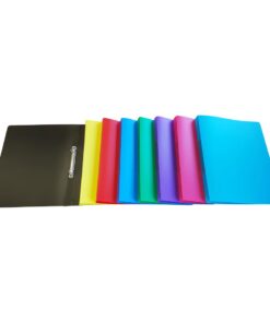 CLASSEUR SOUPLE BRONYL 2AN 16MM - DIN A4 - DOS 22 MM 8 COULEURS OPAQUES ASSORTIES