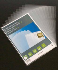 10 PROTEGES DOCUM A4 CRISTAL 120 MICRONS EN SACHET EN L AURORA - TRANSPARENTS