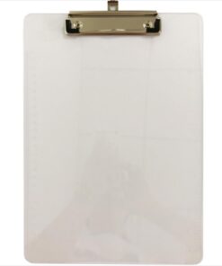 ACROPAQ PLAQUE A PINCE TRANSP - PLASTIQUE TRANSPARENT - A4 225X320MM