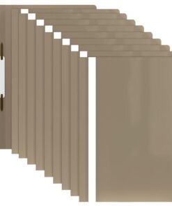 ACROPAQ 10 FARDES DEVIS KAKI PASTEL NATUREL