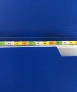 TRIEUR PP ACROPAQ 13 DIVISIONS POLYPRO - 34 X 25 X 3 CM - COULEUR BLEU