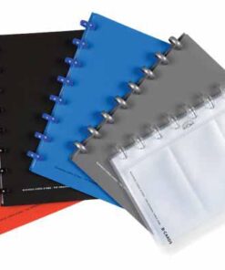 PORTE CARTES DE VISITE ATOMA 14X21CM - 90 CARTES DETACHABLE A5 - INTERCALAIRE A-Z
