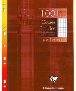 COPIES DOUBLE A4 100P Q5 90GR CLAIREFONTAINE FEUILLES DE FARDE