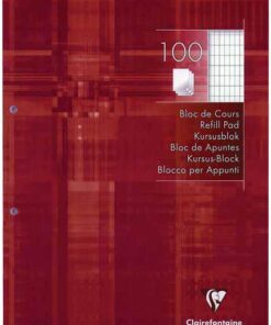 BLOC DE COURS A4 90GR COM MARG CLAIREFONTAINE - 100 FEUILLES
