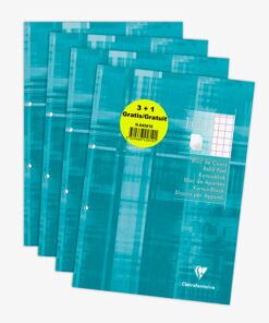 BLOC DE COURS A4 Q10 90G 3+1 CLAIREFONTAINE