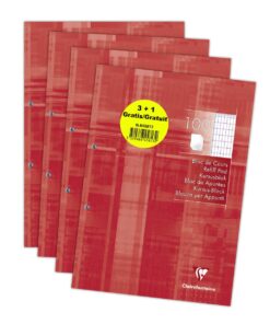 BLOC DE COURS A4 COM 90GR 3+1 CLAIREFONTAINE - 4X8MM COMMERCIAL