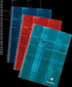 CAHIER CLAIREFONT 90F A4 Q5 CLAIREFONTAINE ASSORTIS SANS MARGE 180P