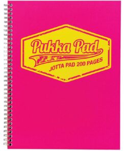 CAHIER PUKKA PAD A4 Q5 ROSE 200 PAGES SPIRALE