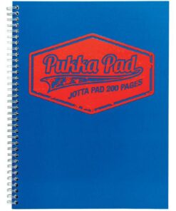 CAHIER PUKKA PAD A4 LIGNE BLEU 200 PAGES SPIRALE