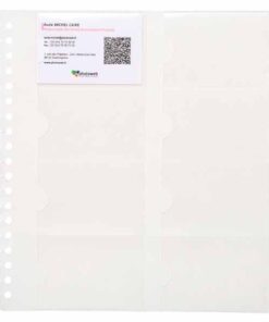 RECHARGE 160 CARTES DE VISITE EXACARD SPIRALE DETACHABLE POUR 75234E