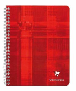 CAHIER SPIRAL CLAIREF Q5 16X21 CLAIREFONTAINE ASSORTIS AVEC MARGE