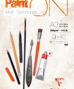 PAINT ON A3 250GR - 40F MULTI TECHNIQUES BLOC DESSINS
