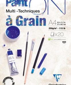 BLOC PAINT ON GRAIN A4 20F EXACOMPTA - BLOC DESSINS