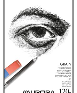 BLOC DESSIN 120G 42X29.7 AURORA A GRAIN 20 FEUILLES A3