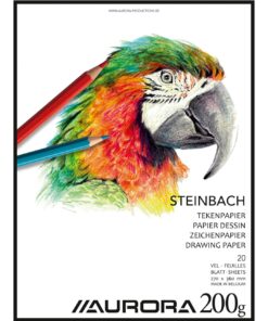 BLOC STEINBACH 27X36 200GR BLOC DESSINS AURORA