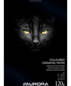 BLOC DESSIN COLOR 24X34.5 CM AURORA 20 FEUILLES 120GR