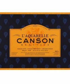 CANSON HERITAGE 23X31CM GF GRAIN FIN 300GR 20F BLOC DESSINS AQUARELLE