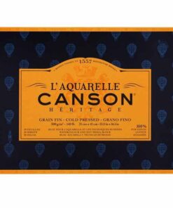 CANSON HERITAGE 31X41CM  GF GRAIN FIN 300GR 20F BLOC DESSINS AQUARELLE