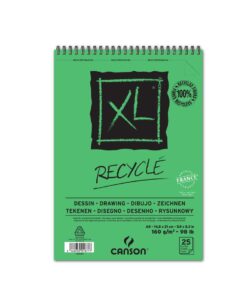BLOC CANSON XL A5 RECYCLE 160GR SPIRALE 50FLS