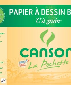 CANSON C A GRAIN 24X32 180GR POCHETTE 12 FLS