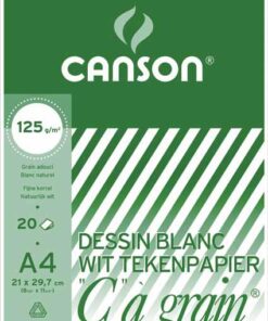 CANSON C A GRAIN A3 125G BLOC DESSIN