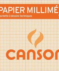 POCHETTE MILLIMETRE A4 90GR BL FEUILLES CANSON 67116