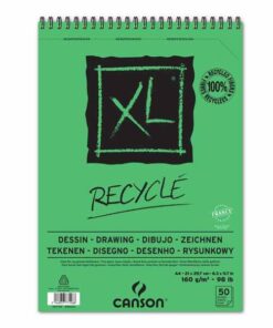 BLOC DESSIN XL RECY 160G A4 RECYCLE SPIRALE HAUTE